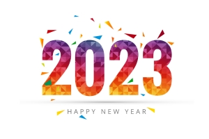 2023 新年 艺术字 6k图片