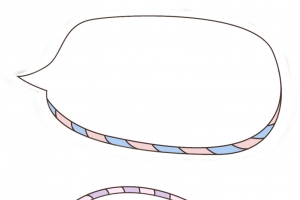 半透明免抠对话框素材