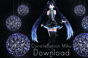 Miku初音未来,星座,星星,4k壁纸