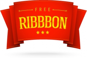 RIBBBON图标淘宝促销标签