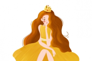 卡通插画人物元素三八妇女节女王