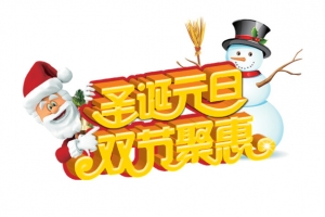 圣诞元旦双节聚惠字