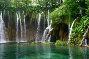 瀑布 水 自然风景 4K壁纸