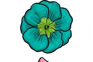 手绘水彩花卉