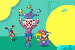愚人节卡通童趣几何扁平banner