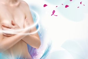 乳腺癌粉色丝带防治宣传海报背景素材