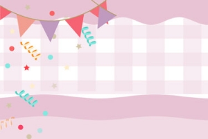 手绘蛋糕可爱卡通banner