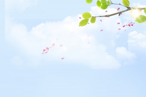 浅蓝色天空白云背景素材