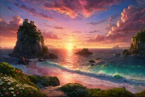 宁静海边美景2560x1600电脑壁纸