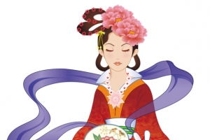嫦娥抱着玉兔