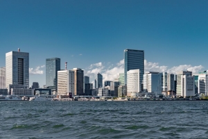 城市 建筑 建筑 波浪 水 4k壁纸 3840x2160