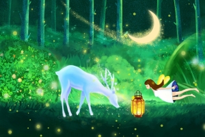 林间物语唯美插画壁纸
