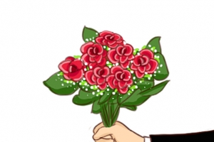 送您一束玫瑰花