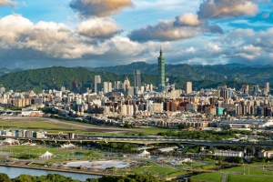 城市 建筑 山脉 查看 4k壁纸 3840x2160