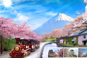 日本旅游海报背景素材