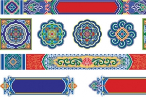 中国风花纹