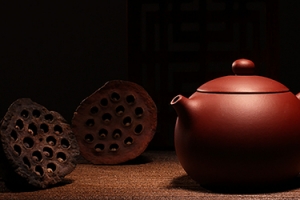 中式茶壶古典棕色banner