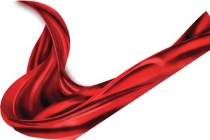 红色开业漂浮彩带