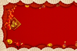 红色鞭炮背景图