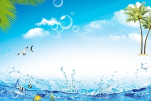 水上乐园泳池狂欢背景素材