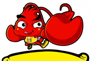 小龙虾 卡通 龙虾 招牌
