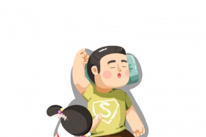父亲节 我的父亲 睡觉 图画