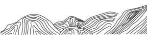 手绘插画山峦线稿