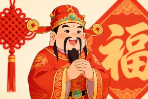 2026年财神送福 福字4k电脑壁纸