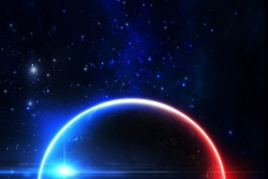 科技炫光星空商务H5背景素材