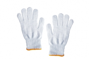 白色工人线手套