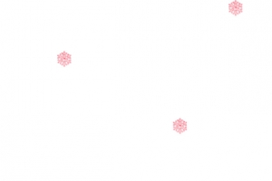 粉色冬日卡通雪花