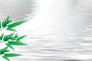 竹叶水面波纹海报banner背景