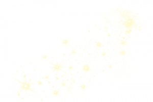 金色的发光小星星光效
