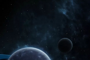 蓝色宇宙科技背景