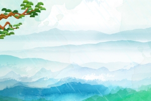 清新清明节海报背景