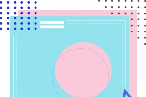孟菲斯创意几何图形背景图