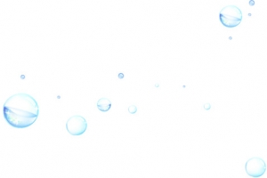 卡通蓝色水珠漂浮
