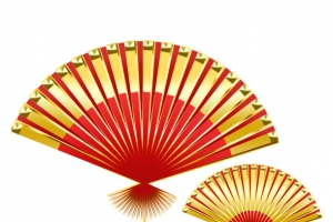 新年中国风金属扇子