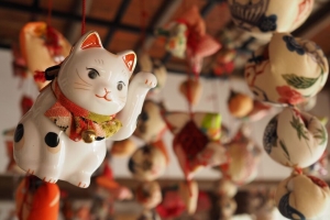 猫 护身符 东方 4k壁纸 3840x2160