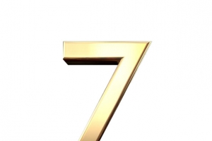 金属数字7 倒计时