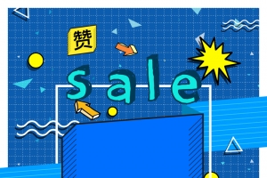 简约几何波普风海报黄绿设计背景