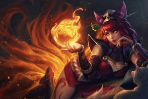 英雄联盟lol插画 焰尾妖狐 阿狸4k壁纸3840x2160