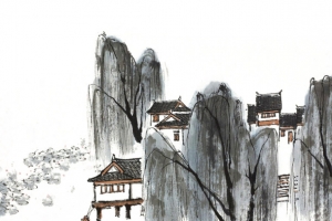 水墨垂柳
