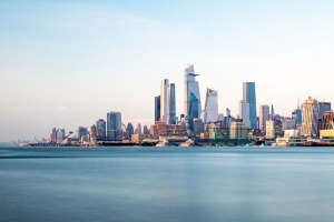 摩天大楼 大海 码头 城市 4k壁纸 3840x2160