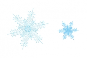 蓝色线条雪花