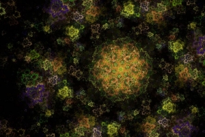 3840x2160 分形 图案 花朵 抽象 数字艺术壁纸 背景
