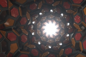 3840x2160 分形 3d 结构 发光 明亮的壁纸 背景