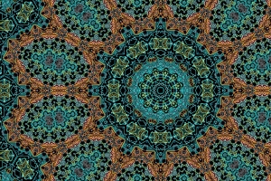 分形 圆形 图案 形状 抽象 4k壁纸 3840x2160