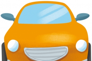 卡通小汽车高清PNG透明漂浮元素设计素材免费下载