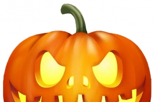 万圣节鬼脸南瓜灯